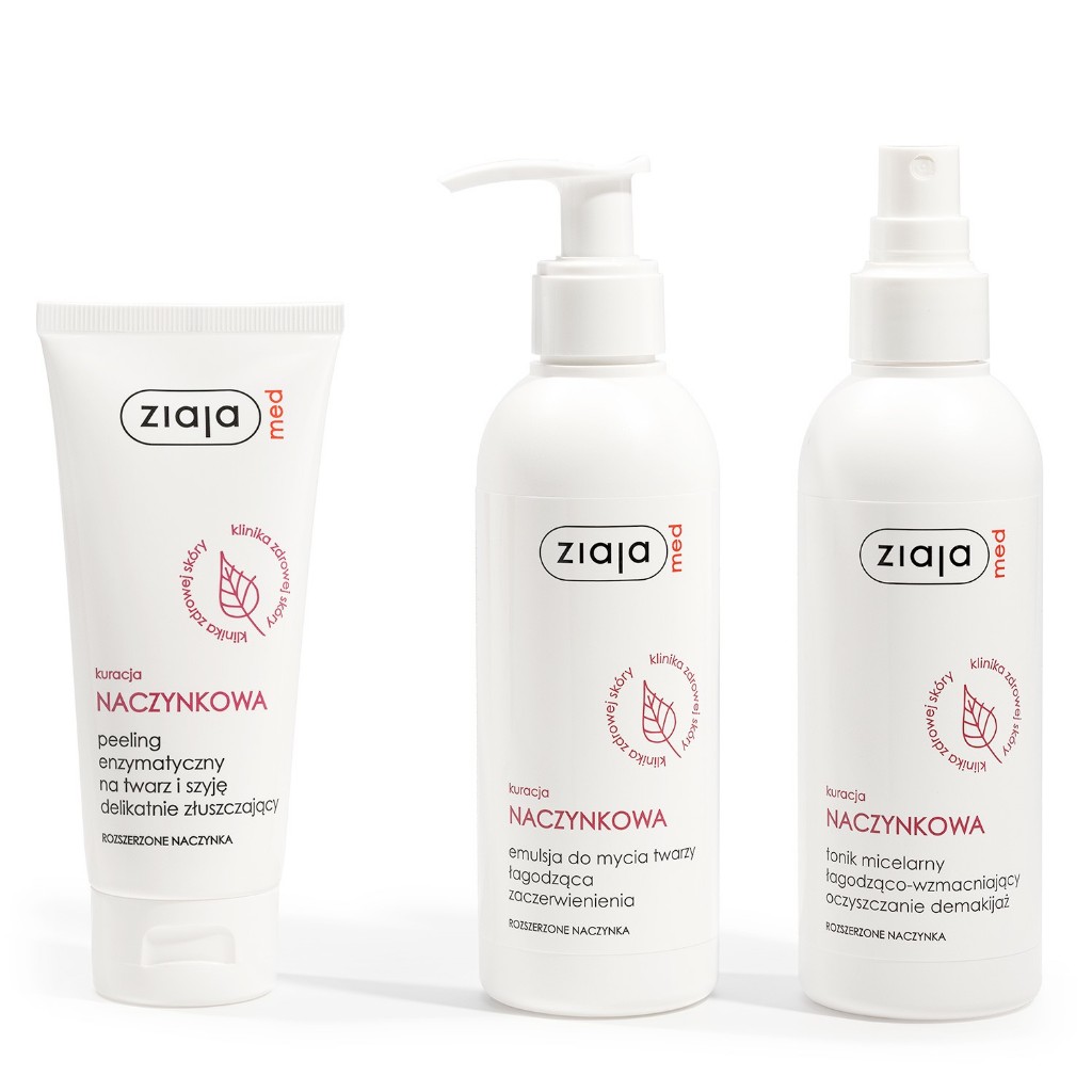 Tẩy da chết Ziaja Naczynkowa làm dịu mẩn đỏ, giảm kích ứng, làm lành da và làm sạch cho da nhạy cảm 75ml