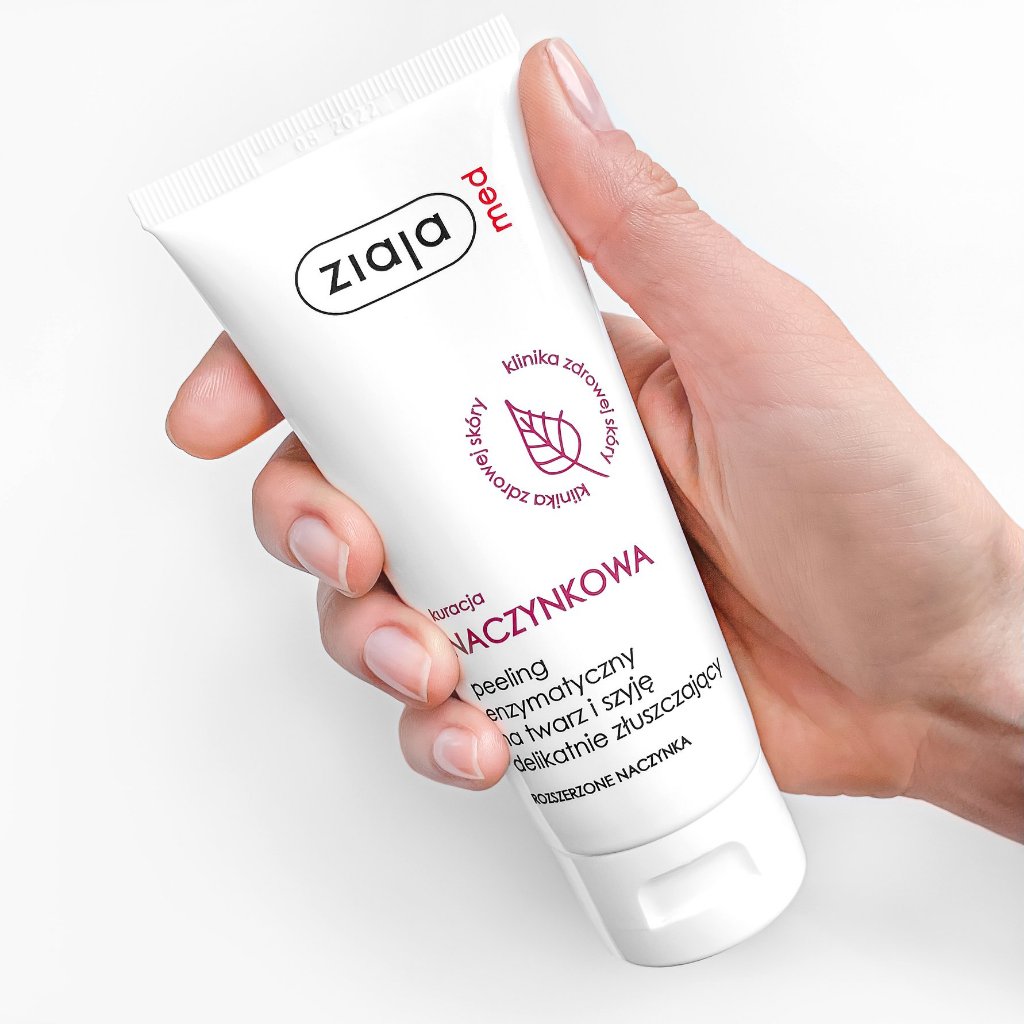Tẩy da chết Ziaja Naczynkowa làm dịu mẩn đỏ, giảm kích ứng, làm lành da và làm sạch cho da nhạy cảm 75ml