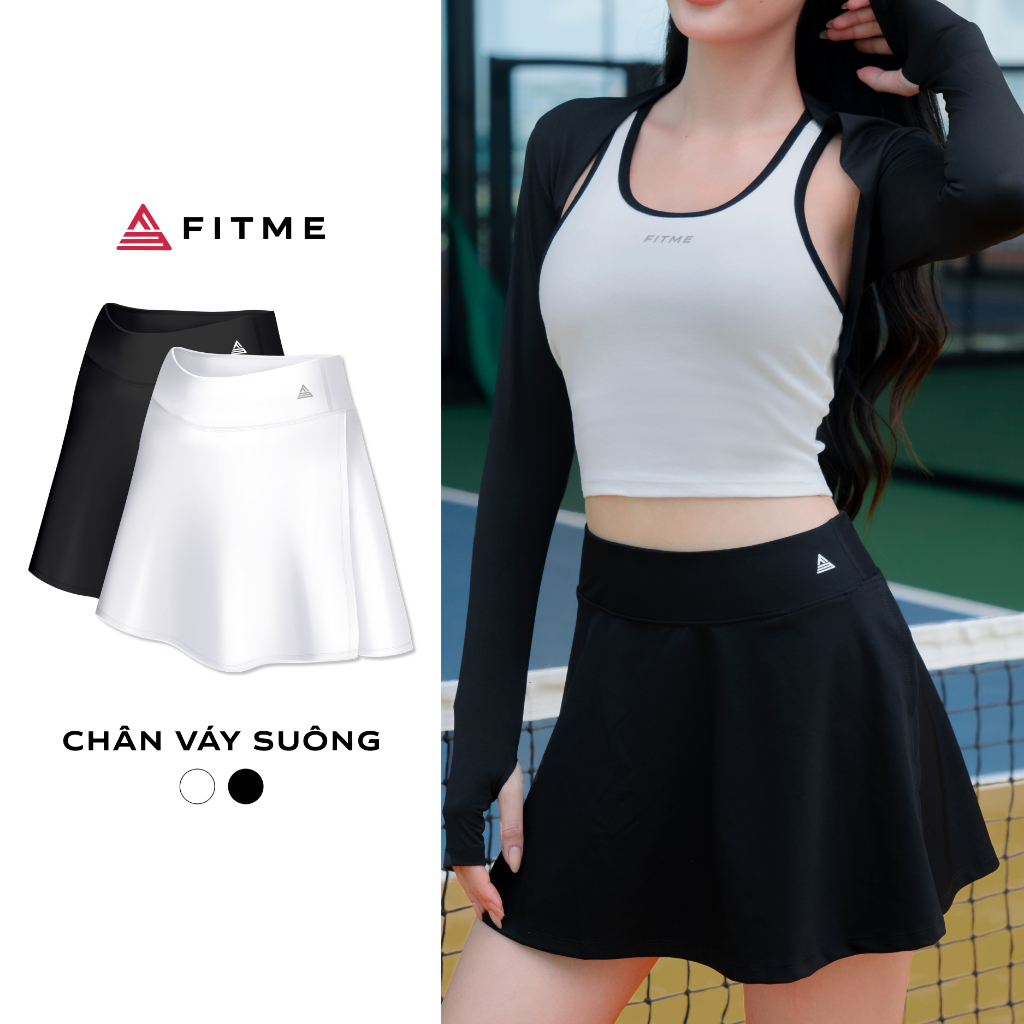 Chân váy ngắn thể thao nữ Fitme GOC may 2 lớp kèm quần bảo hộ chơi pickleball, tennis, cầu lông VSFM01 | BigBuy360 - bigbuy360.vn