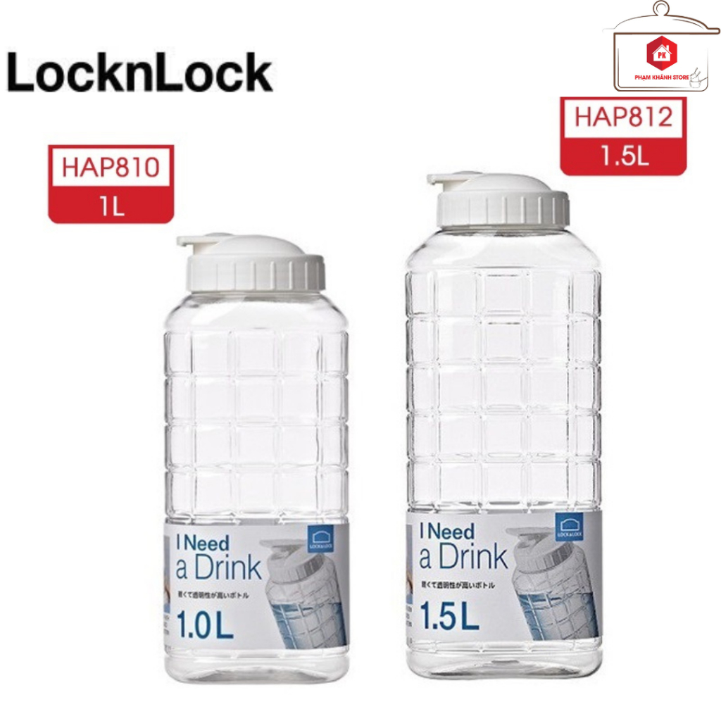 Bình Đựng Nước Nhựa Lock&Lock Chess Water Bottle 1.0L/1.5L
