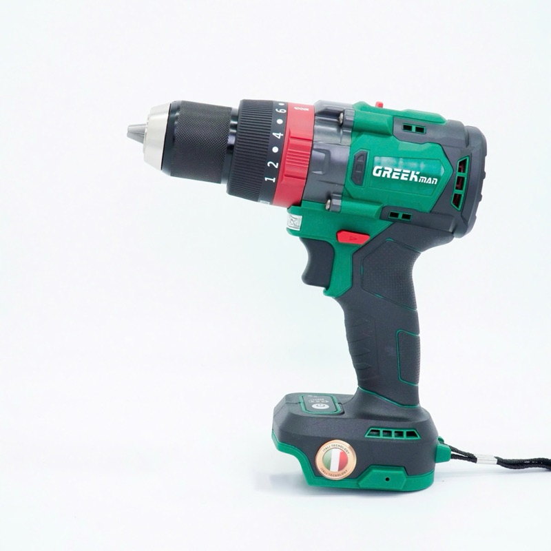 THÂN MÁY KHOAN PIN GREEKMAN 13mm 120Nm GR-MK120Bl Chân pin Phổ Thông , Lực 120Nm Có AntiKick Back