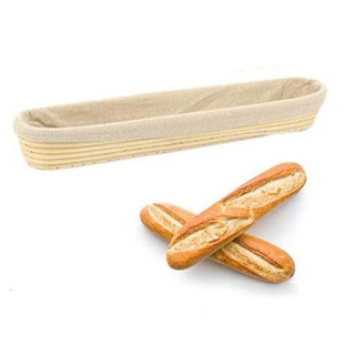 Rổ Mây Ủ Bột Làm Bánh Mì Hình Tròn/Oval (kèm vải bọc đi kèm)