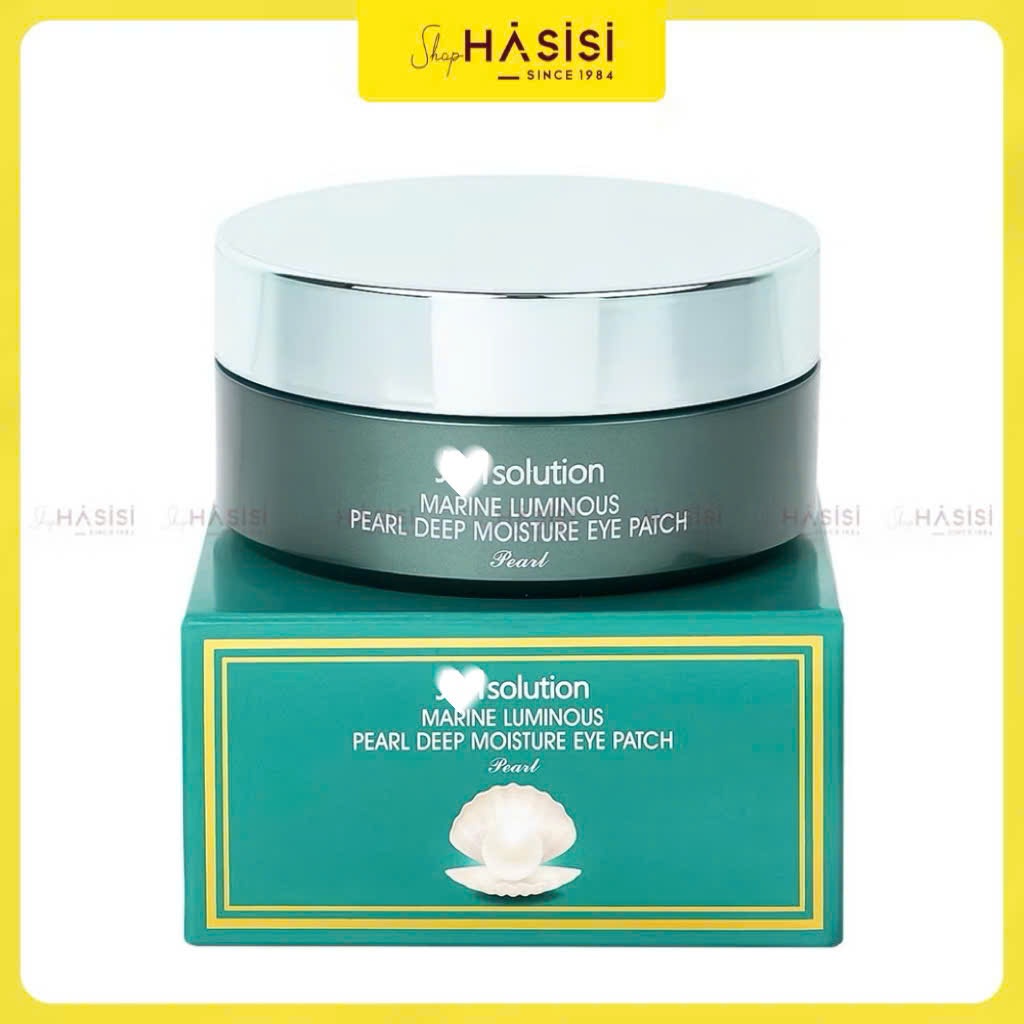 MẶT NẠ MẮT NGỌC TRAI Marine Luminous Pearl Deep Moisture Eye Patch 90g (Hộp Xanh)