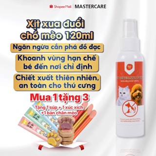 Xịt Xua Đuổi Chó Mèo Ngăn Ngừa Đi Vệ SInh Sai Chỗ, Cắn Đồ Đạc Sofa Bới Túi Rác Thải MASTERCARE 120ml