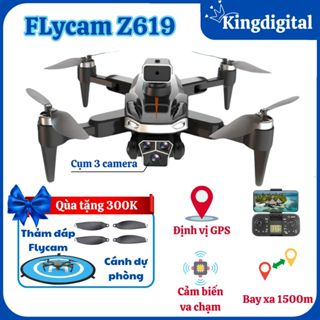 Drone Camera ZLIFE Z619 - Máy bay flyacm điều khiển từ xa Zlife Z619 cảm biển va chạm, định vị G.P.S