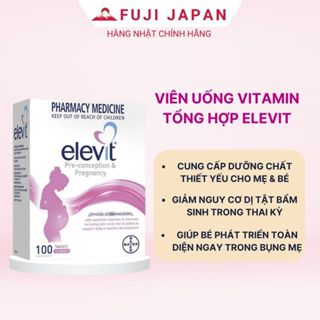 Viên uống Elevit bầu Úc - Vitamin Tổng Hợp cho bà Bầu 100 viên giúp mẹ bầu khỏe, con khỏe