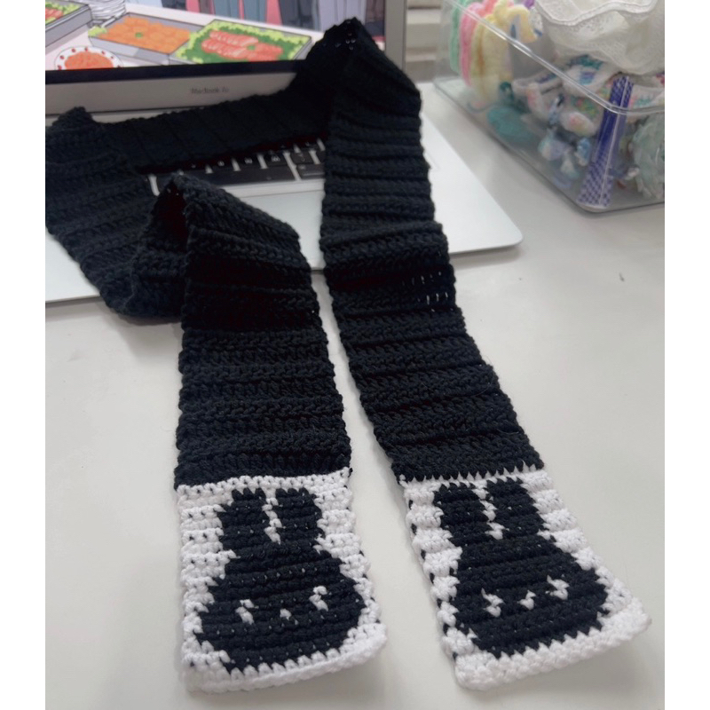 𝑨𝑵𝑰𝑴𝑬 𝒈𝒊𝒓𝒍 𝒗𝒊𝒃𝒆𝒔 👩🏻‍🦰 khăn choàng crochet len hoạt hình cute scarf