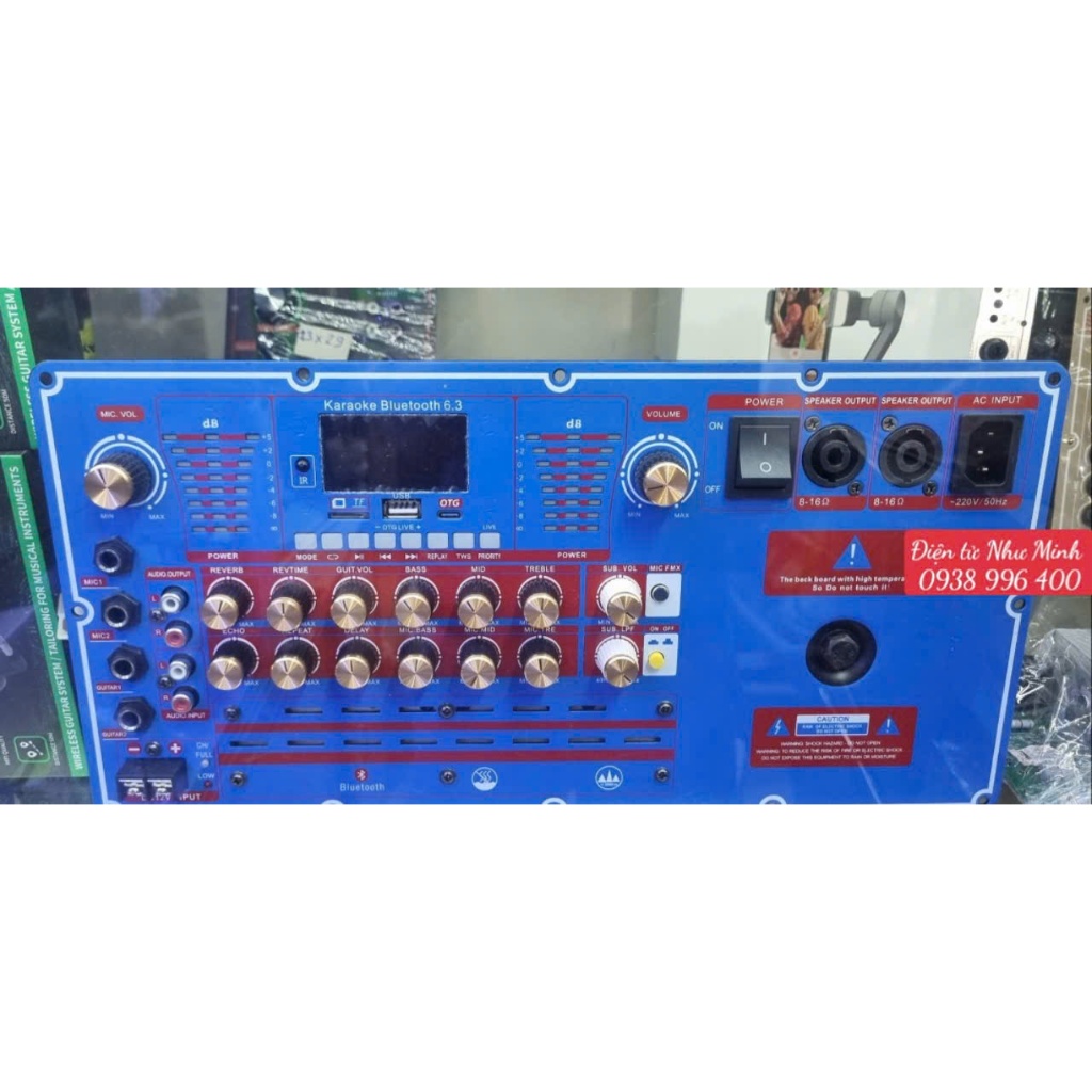 Mạch Loa Kéo Công suất lớn T900s - có chống hú Mic - có ngõ ra Sub