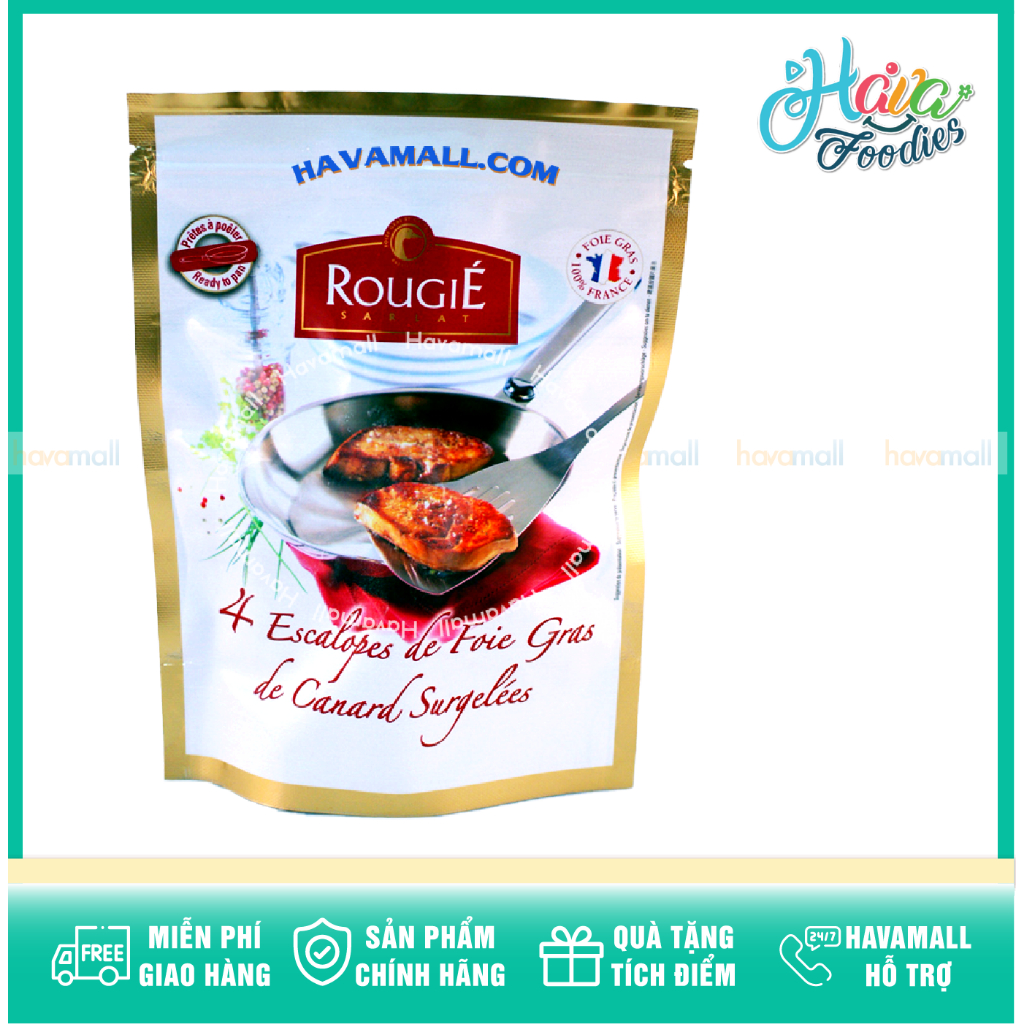 Gan Ngỗng Pháp Đông Lạnh Rougie – French Foie Gras Rougie 180g