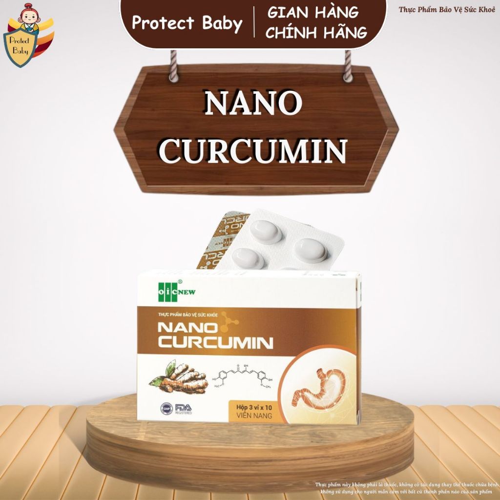 NANO CURCUMIN (Vỉ 30 viên) - Nano curcumin tinh chất