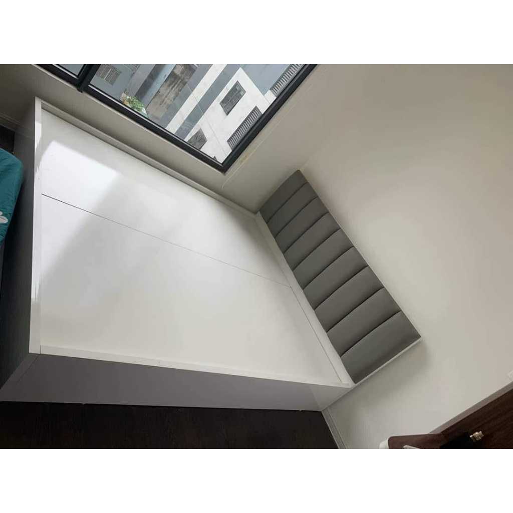 Giường Ngủ Gỗ MDF Phủ Melamine Bọc Nệm