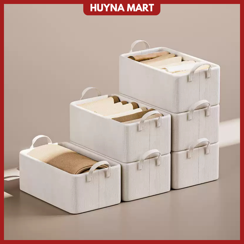 (Nhiều loại) Hộp trượt đựng xếp quần áo, có khung thép, mặt đáy có tấm lõi, tay cầm tiện lợi TD58