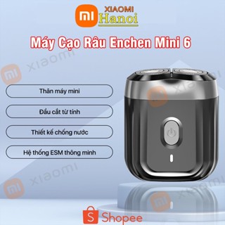  Máy Cạo Râu Mini Enchen 6 Lưỡi Dao Kép Mỏng Chống Nước IPX7 Nhỏ Gọn Du Lịch 