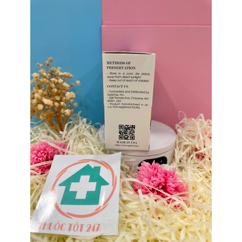 Siro Tăng Chiều Cao GZ66 Top bổ sung canxi và các chất cần thiết, giúp tăng chiều cao - Hộp 20 ống