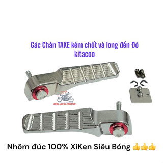 Gác chân ĐÚC Gcraft tặng kèm long đền kitaco đỏ và chốt gác chân INOX gắn xe máy Siêu Rẻ Đẹp