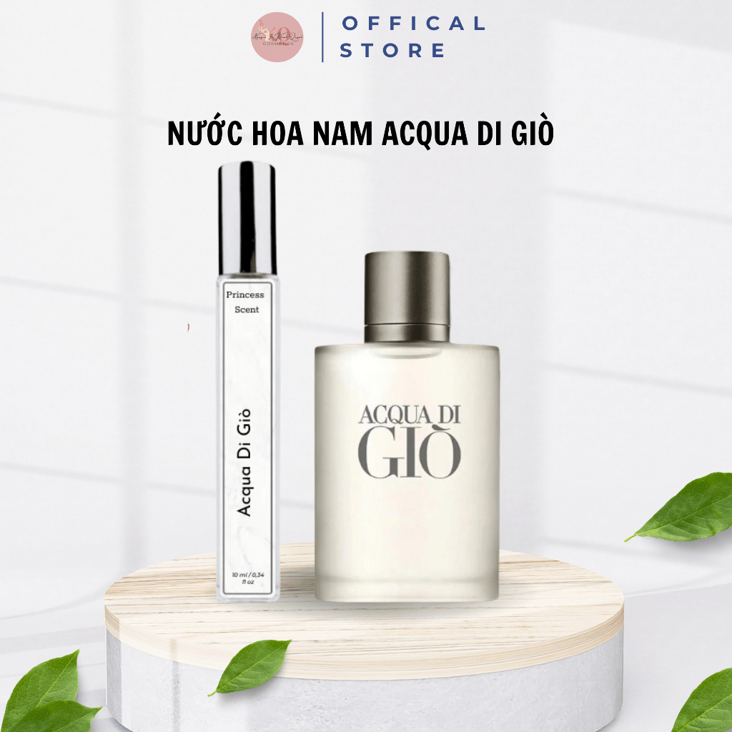 (Chiết 10ml) Nước hoa nam Acqua Di Giò EDT tươi mát nam tính