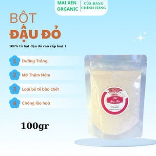 [Quà thìa + dâu sữa] 100gr Bột Đậu Đỏ  Organic – Tắm Trắng & Đắp Mặt, dưỡng trắng da, dưỡng ẩm, tẩy tế bào chết