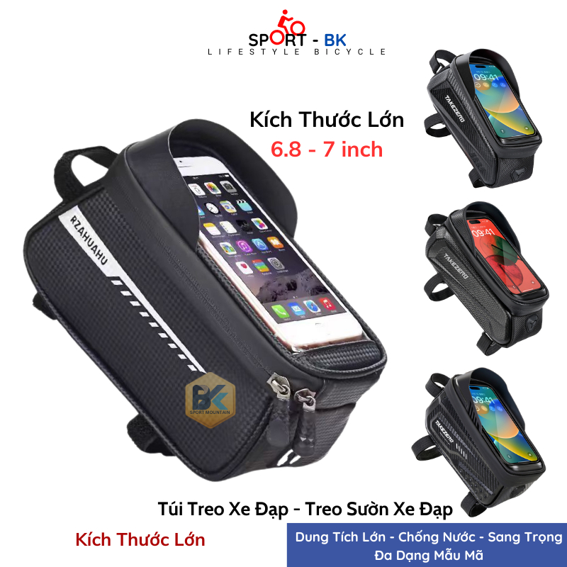 Túi Xe Đạp, Túi Treo Sườn Xe Đạp Thể Thao, Chống Nước, Cảm Ứng, Ngăn Chứa Rộng, Tiện Dụng - BK04