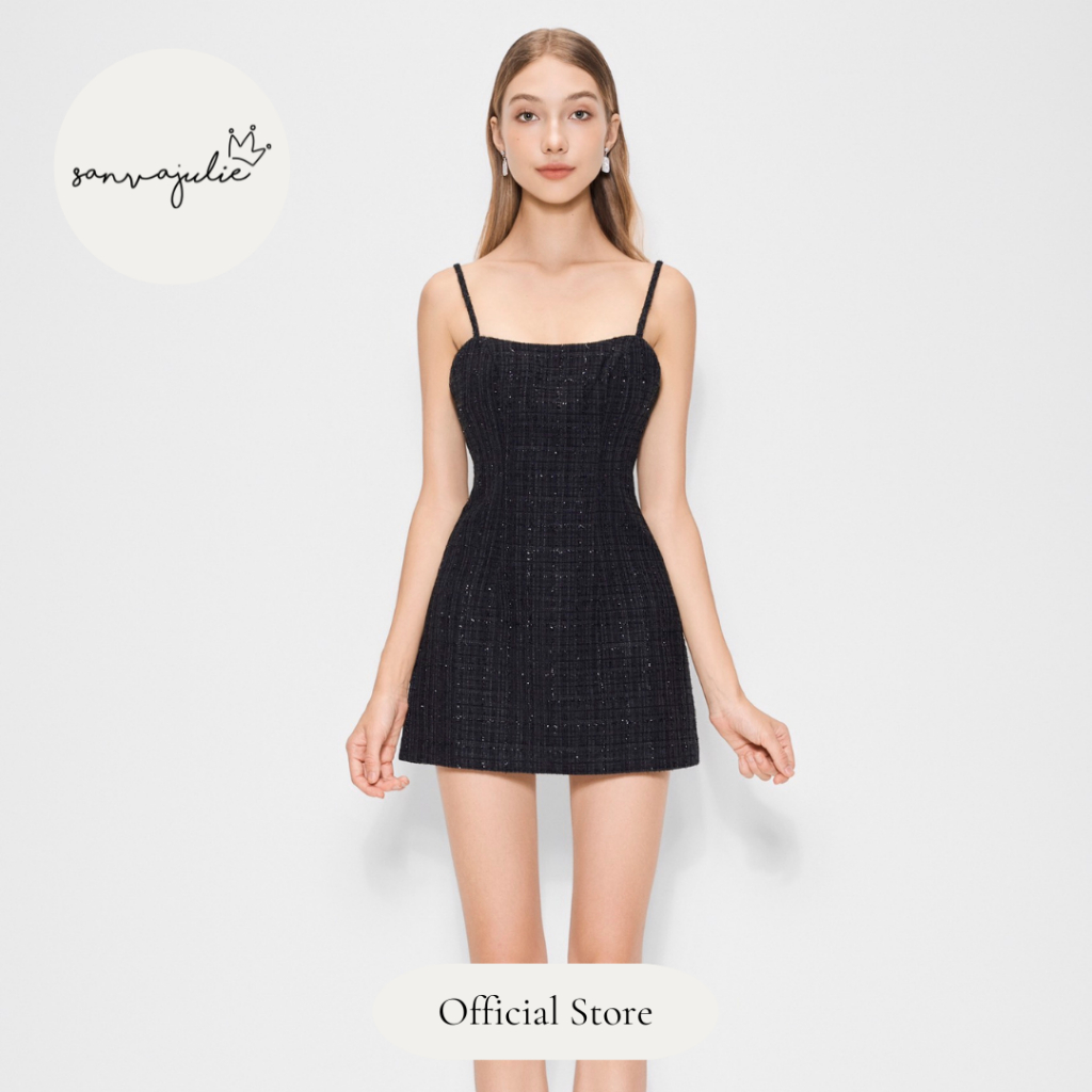 Váy 2 dây ngắn tweed - Enchanted - Julie.S