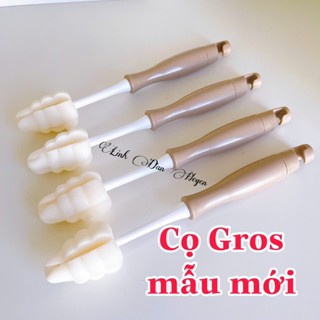 Mẫu Mới- Cọ mút xốp Grosmimi chính hãng Hàn Quốc, Cọ mút bọt biển rửa bình sữa núm ti moyuum