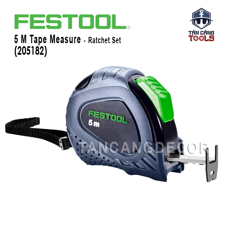 Thước Cuộn Thép 5 M Festool 205182 Có Trang Bị Tự Hãm