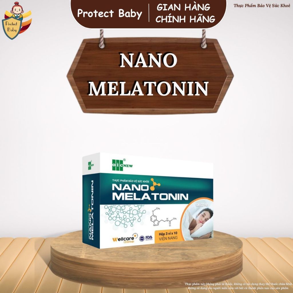 NANO MELATONIN (Vỉ 30 viên) - Nano Melatonin tinh chất