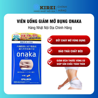 Viên uống giảm mỡ Onaka Pillbox 60 viên Nhật Bản- Kenbi Shop Japan