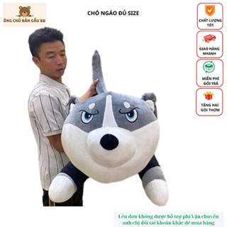 Gấu Bông Chó Bông Husky Siêu To Khổng Lồ - Thú Nhồi Bông Husky Cao Cấp