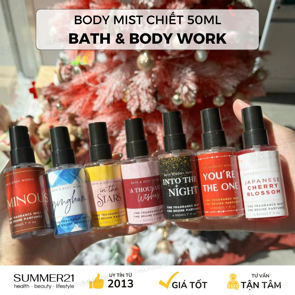 [TRẢ ORDER] Chiết 50ml Body mist BATH & BODY WORK