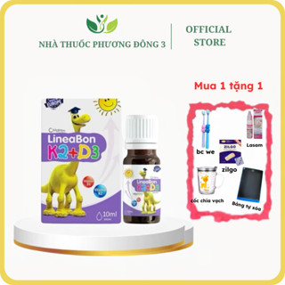 ( nhiều quà tặng2) D3 K2 Lineabon bổ sung vitamin d3 cho trẻ sơ sinh,tăng hấp thu calci, giảm còi xương, tăng chiều cao.