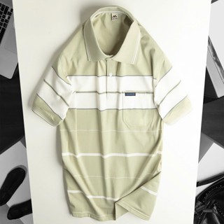 Áo polo thun nam trung niên ngắn tay BIG SIZE 3XL 100KG vải cotton sọc cổ form rộng, áo thun nam lớn tuổi