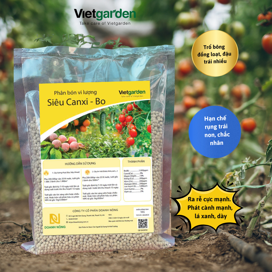 Phân bón vi lượng Siêu Canxi Bo