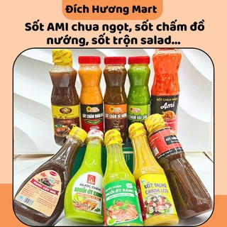 Sốt AMI chua ngọt - Sốt chấm hải sản, sốt  trộn salad, sốt chua ngọt, sốt chấm đồ nướng lọ 400g