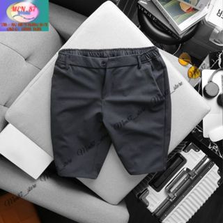Quần đùi, quần short lửng phối thun  Nam Big Size Dưới 130kg Quần Ngố  Nam Cạp Chun Có Khuy Cao Cấp