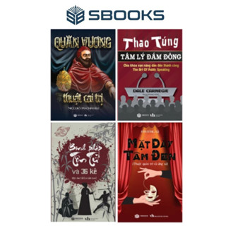 Combo 4 Cuốn Sách : Quân Vương - Thuật Quản Trị + Thao Túng Tâm Lý Đám Đông + Mặt Dày Tâm Đen + Binh Pháp Tôn Tử -SBOOKS