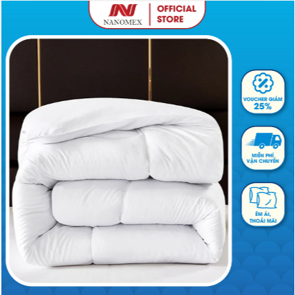 Ruột chăn siêu nhẹ Nanomex bông 3D Hàn Quốc tiêu chuẩn khách sạn mềm mại ấm áp đủ kích thước
