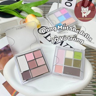   SHEDELLA  Bảng Phấn Mắt SHEDELLA 7 Ô Vỏ Trắng Nhũ Lì Thanh Lịch Trong Suốt  MÃ MN  