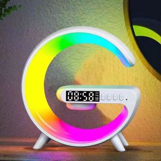 Loa Bluetooth G63 Đồng hồ báo thức sạc thông minh không dây Loa Bluetooth có đèn ngủ đầy màu sắc mát mẻ
