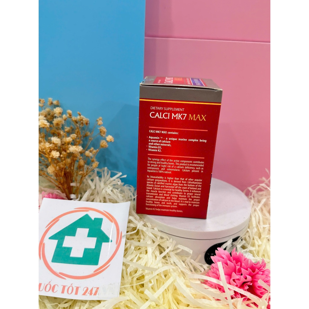 ✅ Calci MK7 Max – Bổ sung canxi hữu cơ phát triển chiều cao tối đa cho tuổi dậy thì (60 viên)