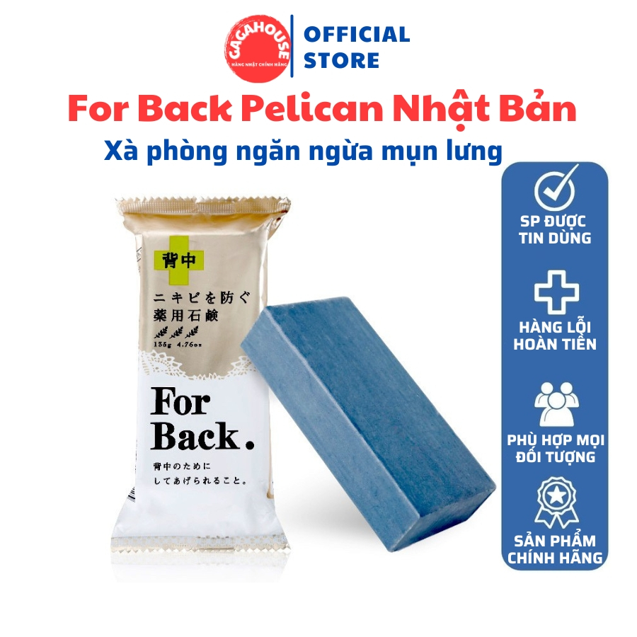 Xà phòng mụn lưng Pelican For Back Medicated Nhật Bản