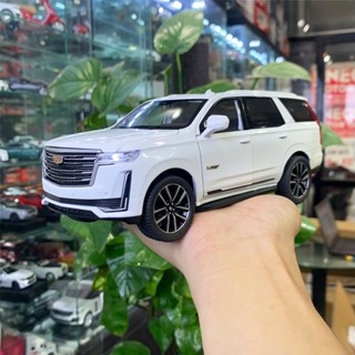 Mô hình xe Cadillac Escalade full kính có đèn và âm thanh tỉ lệ 1:24