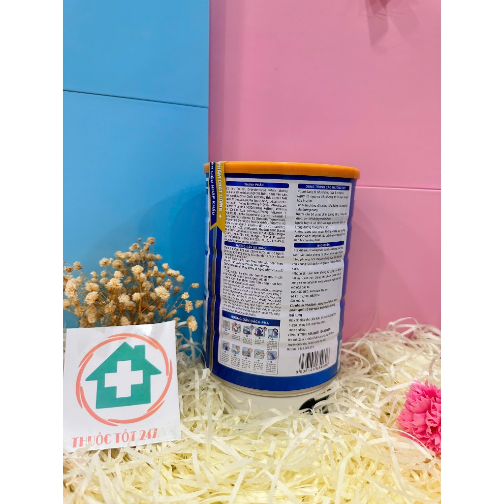 Sữa non Greensure 900g Yến mạch Hồng sâm dành cho người tiểu đường Greensure 900g