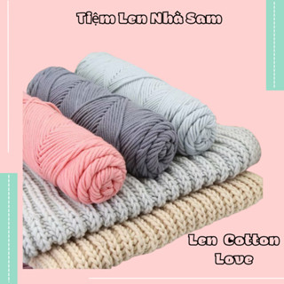 Len Cotton Love (có màu loang) – Len ống đan khan, mũ, áo cuộn 100g | Tiệm Len Nhà Sam -  Sam Crochet