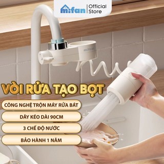  Vòi Rửa Bát Tăng Áp Tạo Bọt MIFAN - Tự Động Trộn Nước Rửa Chén Nồng Độ 0.2% - An Toàn Tiết Kiệm Nước Sục Khí Chống Bắn 