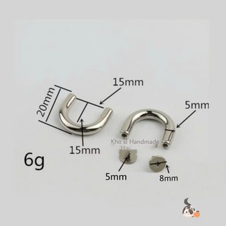 Khoen U Vít 1.5cm  & 1.0cm (15k/cặp)
