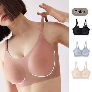 Áo Lót Bra Bầu Và Sau Sinh Cho Con Bú Larosa Không Gọng Chất Đúc Su Mềm Mại Có Cúc Cài LA139A