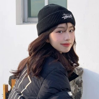 Mũ len nam nữ mới Thời trang thư dệt kim ấm áp thu đông Nón Beanie Phong Cách Hàn Quốc