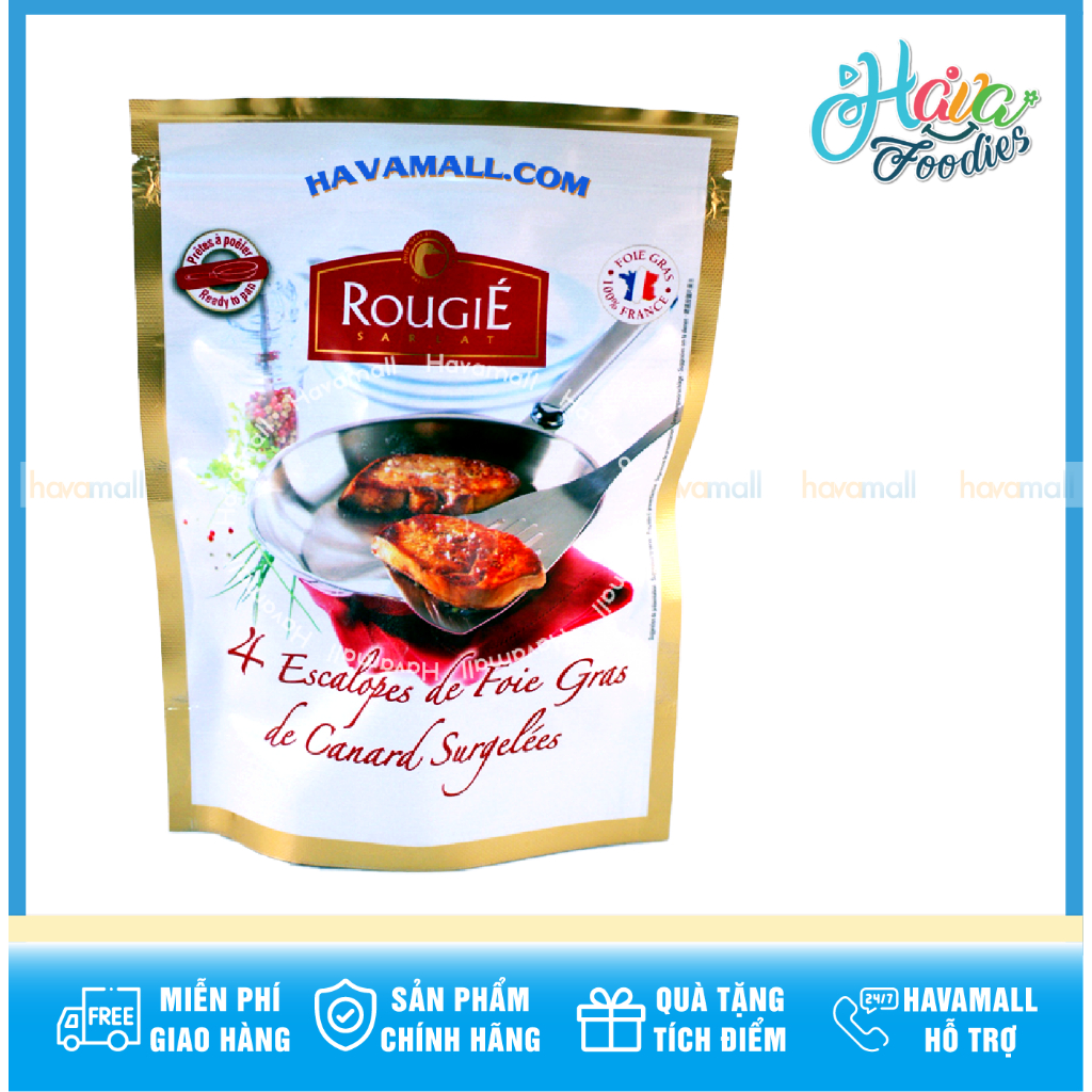 Gan Ngỗng Pháp Đông Lạnh Rougie – French Foie Gras Rougie 180g