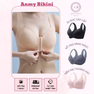 Áo Lót Nữ BIG SIZE Su Cài Trước Đệm Mỏng Quả To Không Gọng Nâng Đỡ Mềm Mát Ôm Gọn Ngực - AL 5589