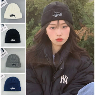 Mũ Len Nam Nữ Thời trang Thu Đông Dệt Kim Giữ Ấm Mũ Beanie Cao Cấp thư Phong Cách Hàn Quốc